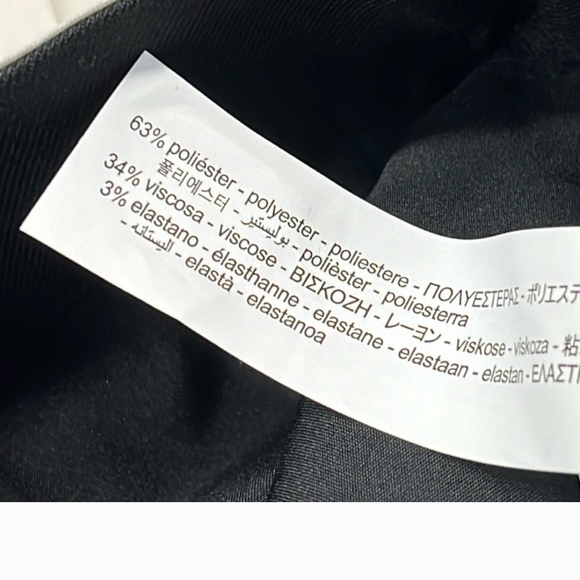 Zara Double Waistband Women's Black Pants - Picture 7 of 9